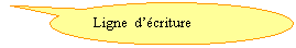 Bulle ronde: Ligne  d��criture